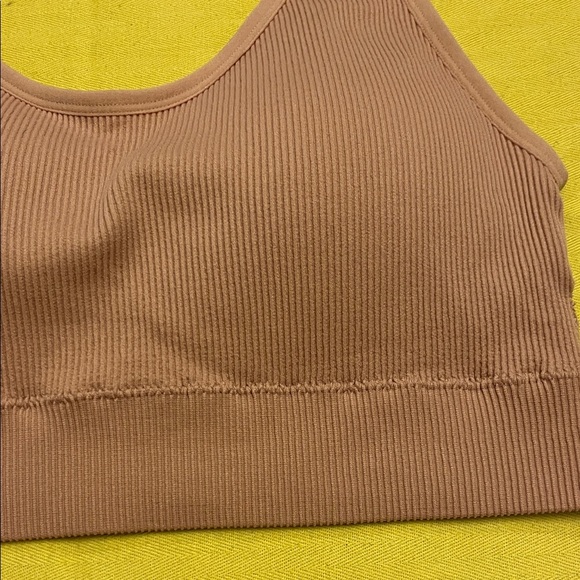 GAP BODY Ribbed Mauve Sports Bra size XXL - Picture 2 of 8